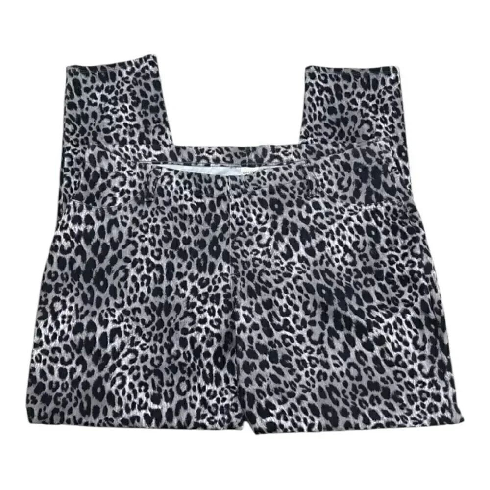 Faded Glory Brown Animal Print Stretch Elastic Waist Pull On Leggings XXL(20)